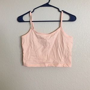 Peach Cropped cami tank