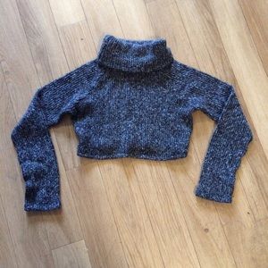 cropped turtleneck sweater