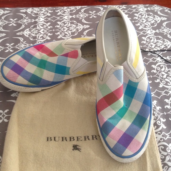 Burberry slip ons
