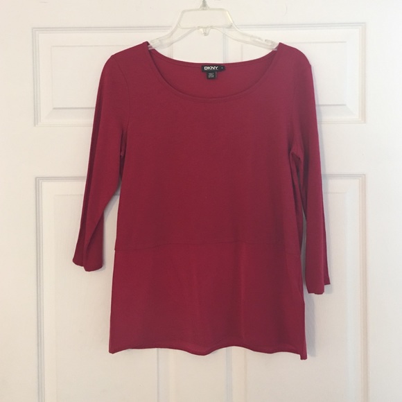 DKNY 3/4 sleeve top size small