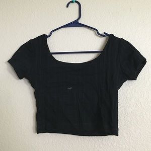 Scoop back crop top