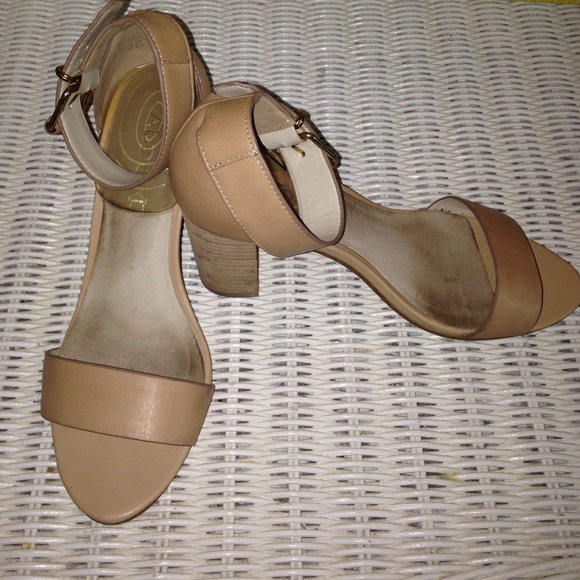 ALDO Nude Leather Heels