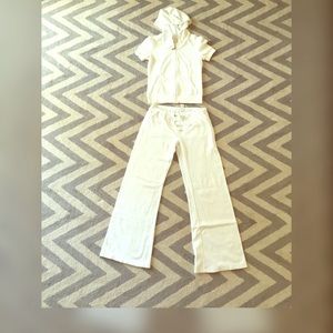 Terry Cloth Pants and Zip Up Top