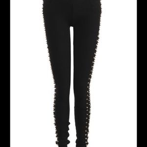 Spiked leggings rock punk couture