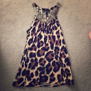 Cheetah tank top