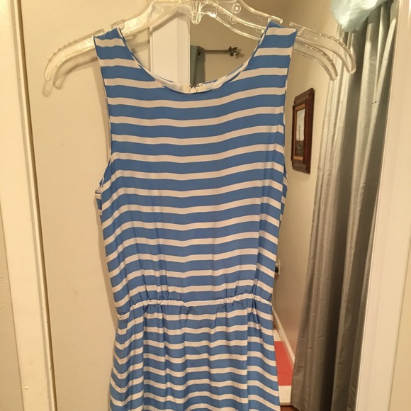 J.Crew blue and white dress