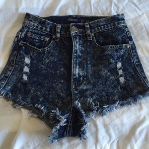 High-waisted Denham Shorts