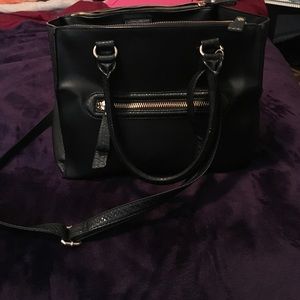 Aldo Black Satchel Bag with Straps