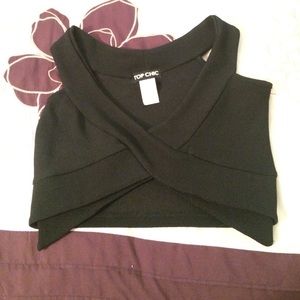 Black crop top