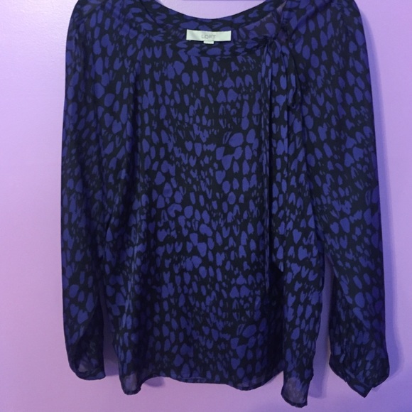 Loft purple long tunic top