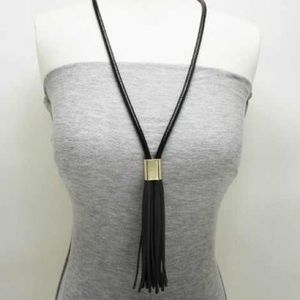 Black/gold chain necklace
