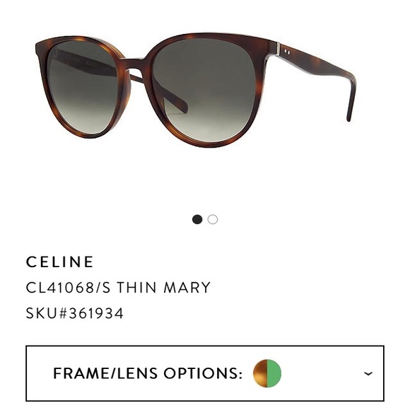 celine thin mary glasses
