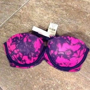 NWT strapless Pink size 32 B push-up bra