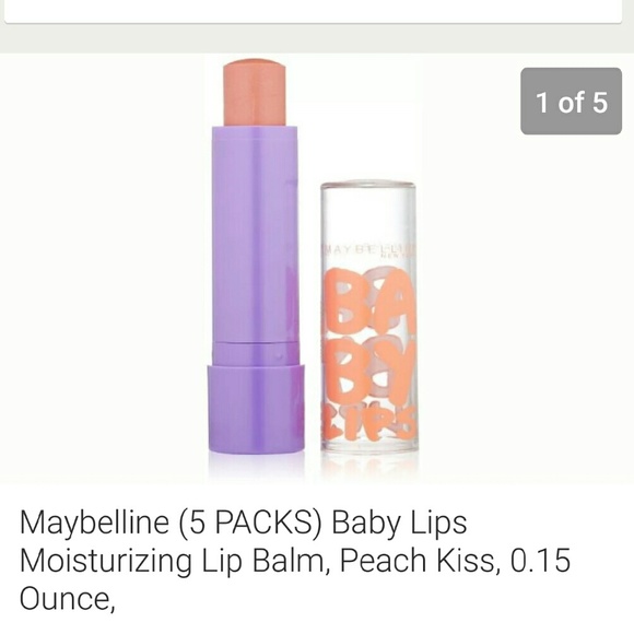 Maybelline Baby Lips 5 PACK - Peach Kiss
