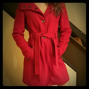Guess red jacket