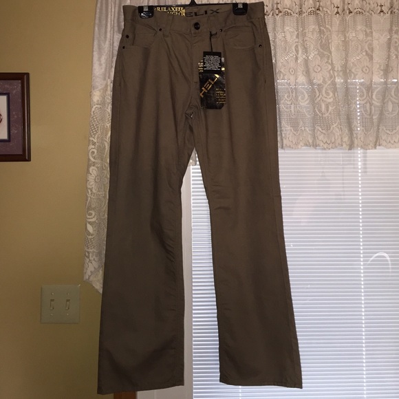 Men's dark tan jeans - Picture 1 of 2