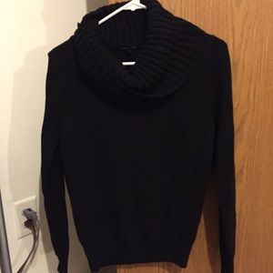 Black Cowl Sweater