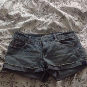 Short denim shorts