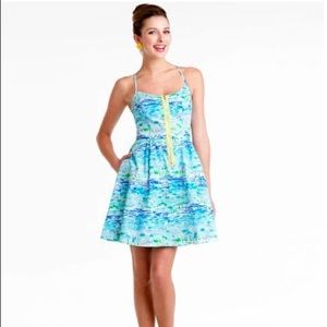 Lilly Pulitzer High Tide Toile Alexi Dress