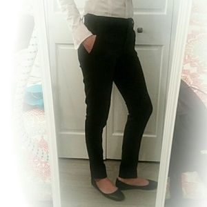 BCBG Paris Black Linen Dress Pants, Size 0