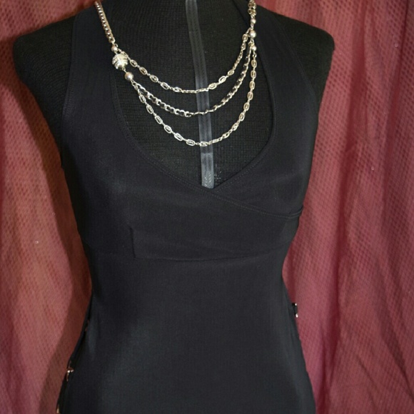 Black sexy V-Neck top