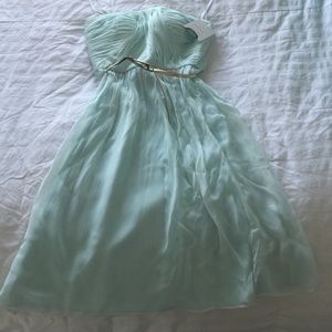 Donna Morgan "Sarah" dress in beach glass.