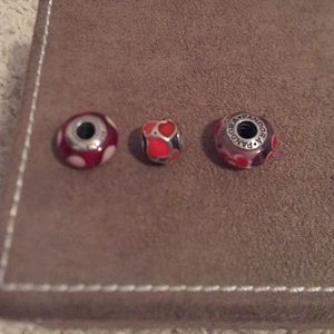 3 Pandora charms