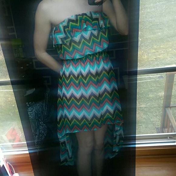 Chevron high low sundress - Picture 1 of 3