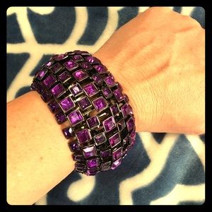 Purple gem bracelet