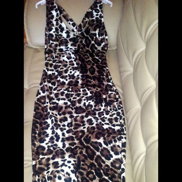 Cheetah Print Midi dress