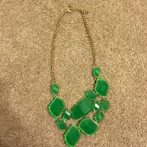 Green Bib Necklace