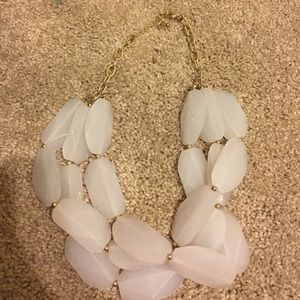 Francesca's Chunky White Bib Necklace
