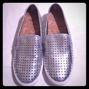 Gianni Bini Silver Slip ons