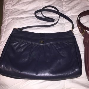 Etienne Aigner Dark blue vintage medium bag