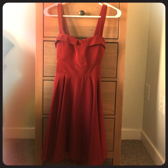 Short red dress!