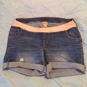 Maternity Denim Shorts