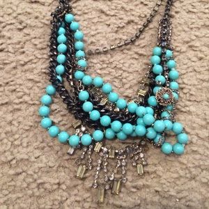 Stella & Dot layered turquoise necklace