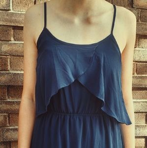 Flowy blue maxi dress