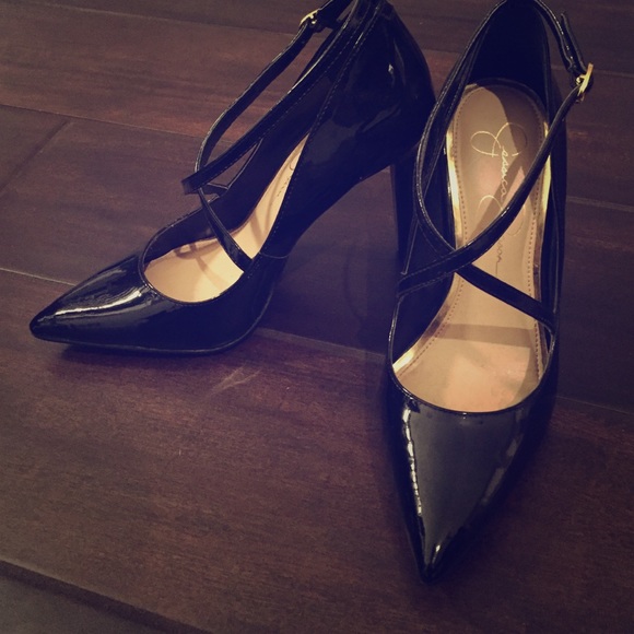Jessica Simpson black heels. Size 7