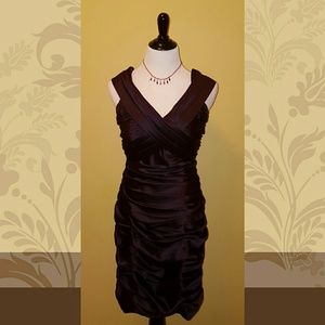 PURPLE RUCHING DRESS