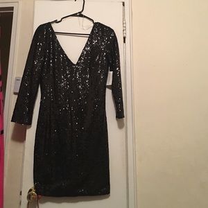 Mini sequence dress