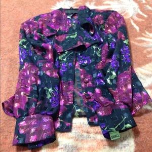 Flowery really pretty shirt.