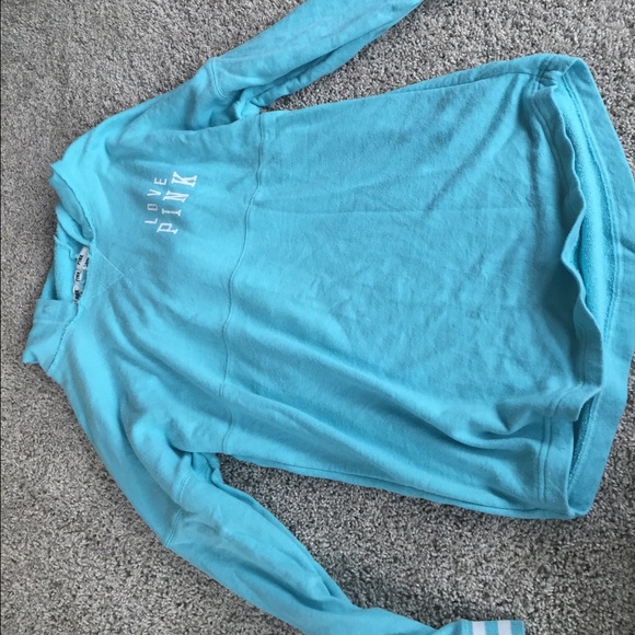 Blue pink hoodie