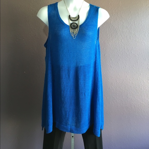 Royal Blue Swing Knitted Top