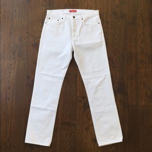 Supreme | Jeans | Supreme White Slim 