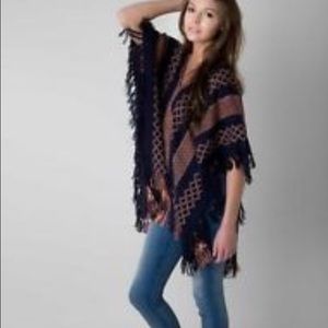 Free People Weave Lightweight Poncho