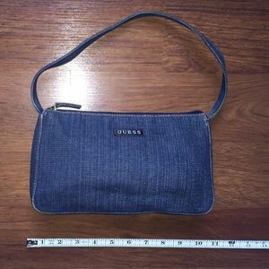 Guess blue denim purse