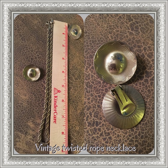 Vintage Korea twist rope necklace ST#5 - Picture 3 of 4