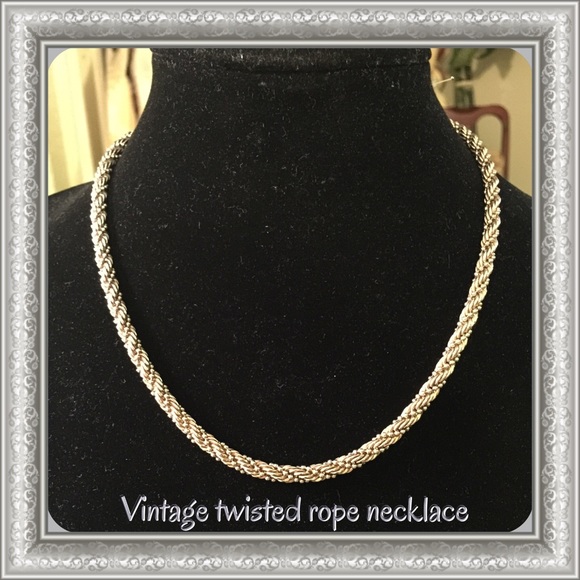 Vintage Korea twist rope necklace ST#5 - Picture 4 of 4