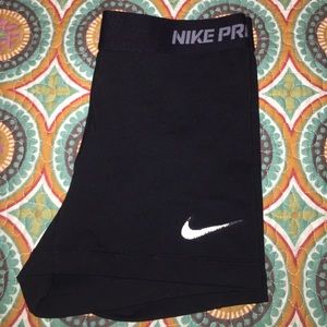 Nike Pro black Spandex shorts